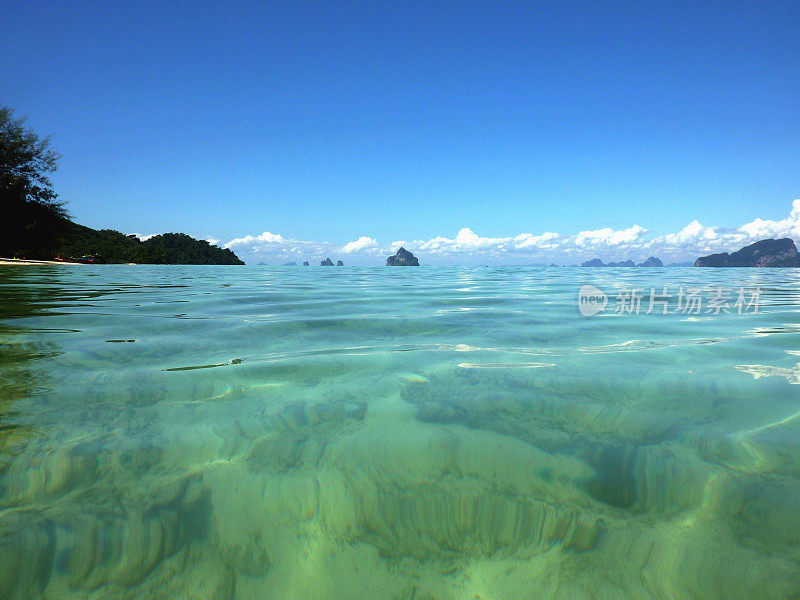 泰国Koh Kradan岛的安达曼海